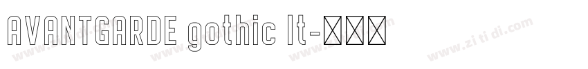 AVANTGARDE gothic lt字体转换